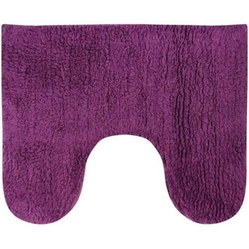 KAL-Tapis De Bain Lavabo & Wc Coton 45X35Cm Violet