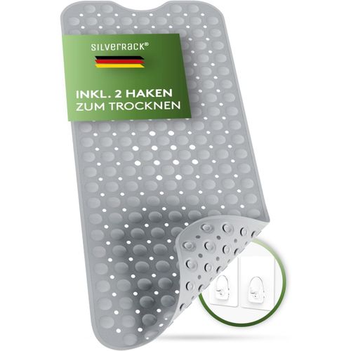 KAL-Dermasensitivo Tapis De Bain Antidérapant 100% Sans Bpa (Gris) \U2013 X 40 Cm Pour Enfants Et Bébés Douche Un Maintien Sûr Dans La Baignoire