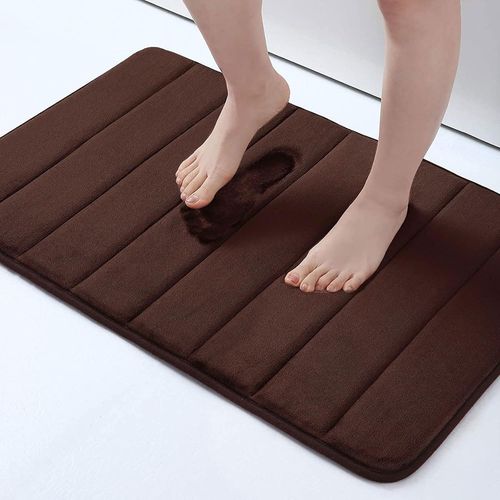 Kal-Paillasson Intérieur Antidérapant 40 X 60 Cm, Tapis D'entrée Lavable En Machine, Tapis Entrée Intérieur Doux, Absorbant Et Résistant, Antidérapant Durable Ultra, Brun