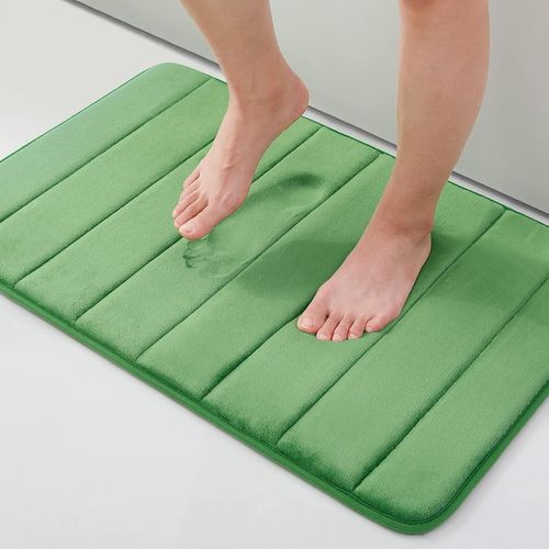 Kal-Paillasson Intérieur Antidérapant 40 X 60 Cm, Tapis D'entrée Lavable En Machine, Tapis Entrée Intérieur Doux, Absorbant Et Résistant, Antidérapant Durable Ultra, Vert