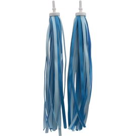 Kal-Une Paire De Guidons De Vélo Pour Enfants, Serpentins De Vélo Pour Enfants, Bandes Colorées, Poignées À Glands, Rubans Pour Décoration De Vélo, Streamer, Ruban Pour Décoration, Bleu Foncé
