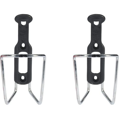 Kal-Pack Alu Plast 124 - Pack De Deux Porte-Bidons Velo - Porte Gourde En Aluminium Pour Tout Type De Velo - Léger Et Robuste - Argent