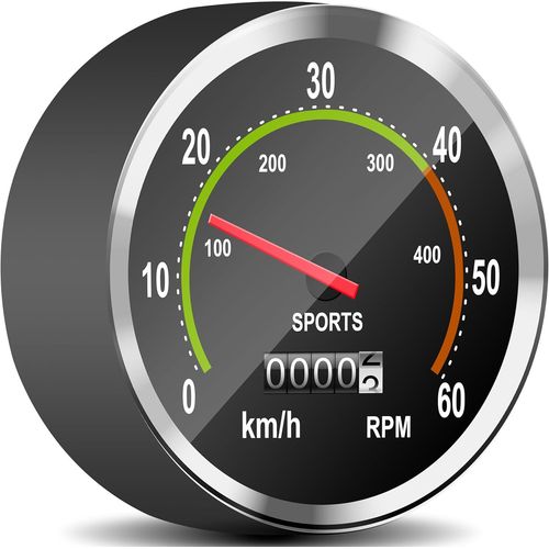 Kal-Compteur De Vélo Pour Vélo Et Ordinateur Étanche Mécanique Analogique Avec Données Précises Rétro Compteur De Vitesse Accessoires Ordinateur De Vélo Cyclisme Vtt Compteurs Kilométriques Noir