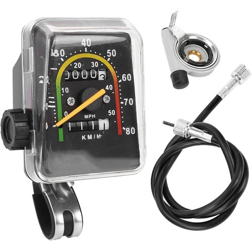 Kal-Compteur De Vitesse Pour Vélo, Vtt, Accessoire Vélo, Équipement Vélo, Tableau De Code - Étanche - Compteur Kilométrique Mécanique - Compteur De Vitesse De Vélo - Tableau De Code De Vtt