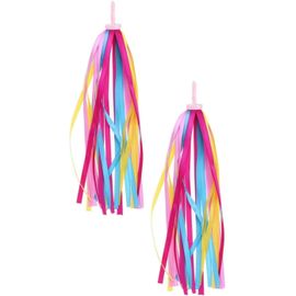 Kal-Ruban Pour Vélo Guidon D`Enfant,1 Paire Scooter Streamer Enfants Cyclisme Coloré Gland Ruban Vélo Guidon Streamer Balance Vélo Décoratif Gland Pour Guidon De Vélo Enfants Vélo Banderoles Glands