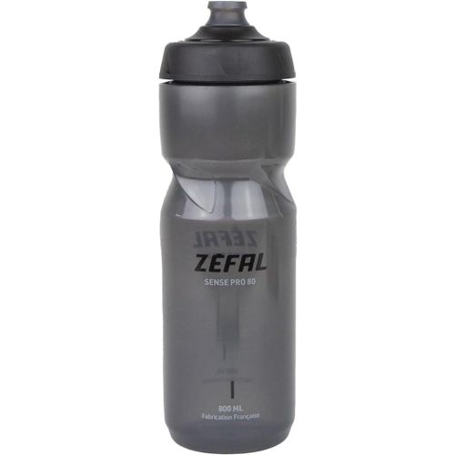 Kal-Sense Pro 80 Noir Fumé Bidon Velo - Gourde Velo Route Et Vtt Légère Et Étanche - Fabriqué En France - 85 G, 800 Ml