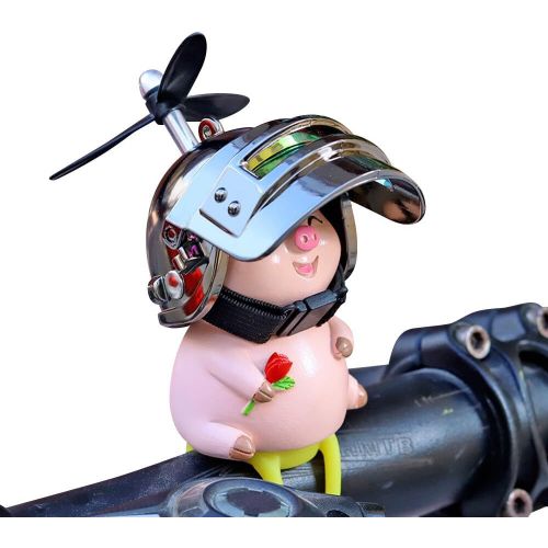 Kal-Sonnette Velo, Petite Corne De Vélo En Forme De Cochon, Klaxon De Vélo Mignon Pour Enfants Et Adultes Jouet Cochon En Silicone Jouet Cochon En Silicone À Clipser Sur Le Guidon