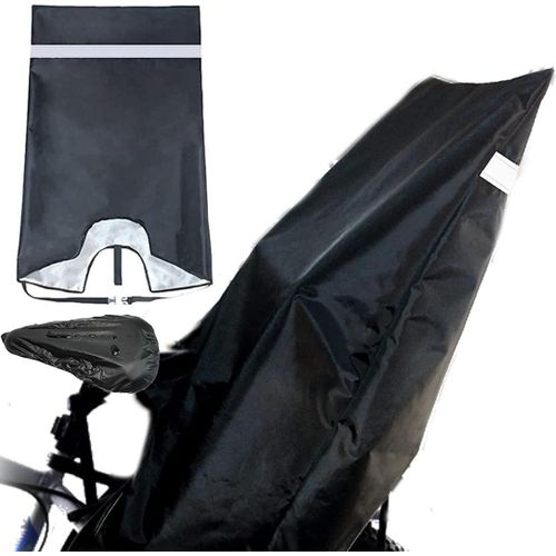 Kal-Housse De Pluie Et Vent Universelle Protection Pluie Velo Pour Siege Enfant, Pour Enfant Siège De Vélo Arrière, Housse De Protection Imperméable Siège De Vélo Contre La Saleté Et Lhumidité