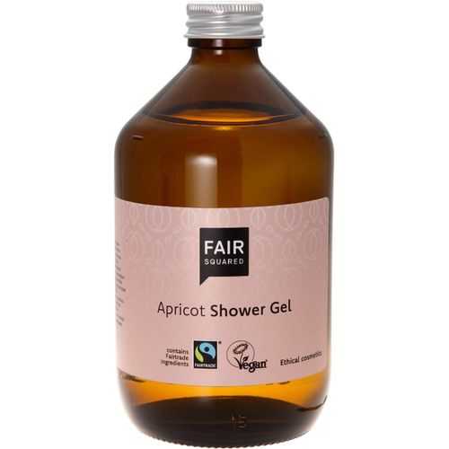 Kal-Shower Gel Abricot 500 Ml - Gel Douche Pour Peaux Sensibles - Cosmétique Naturel Végétalien En Bouteille Verre Réutilisable Zero Waste 