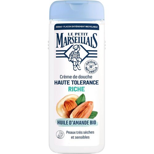Kal-| Crème De Douche Haute Tolérance Riche Huile D¿Amande Bio (Flacon De 400 Ml) ¿ 98% D'ingrédients D'origine Naturelle ¿ Gel Douche Pour Peaux Très Sèches Et Sensibles 