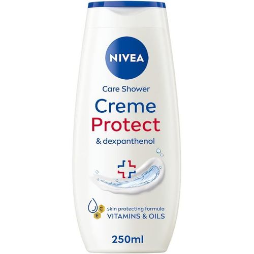 Kal-Creme Protect Gel-Crème Douche (250 Ml), Gel Douche Hydratant Au Dexpanthénol, Vitamines C, E Et Huiles Précieuses, Gel Douche Pour Femme, Soin Des Peaux Sèches 