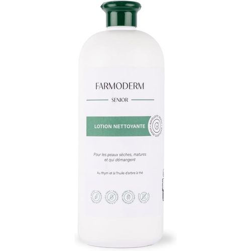 Kal-Gel Douche Antibactérien Au Thym & L'huile De Théier (1l) - Nettoyant Corporel Quotidien Ph Neutre Pour Personnes Âgées, Incontinentes, Handicapées - Peaux Sensibles, Sèches Et Qui Démangent 