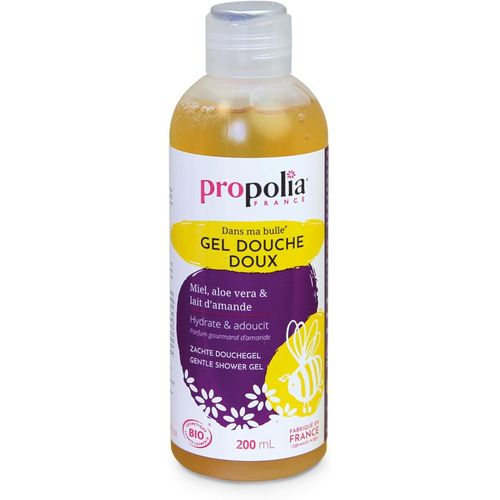 Kal-- Bio - Gel Douche Doux - Miel, Lait D'amande, Aloe Vera & Eau Florale D'oranger - Hydrate & Adoucit - Parfum Amande Douce - Enfants Et Adultes - Fabriqué En France - 200 Ml 