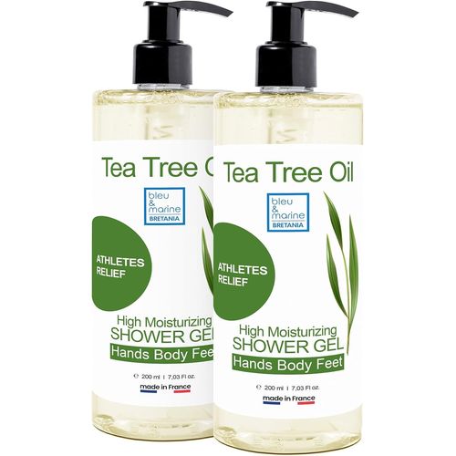 Kal-Gel Douche Savon Aux Huiles Essentielles Purifiantes Elimine Odeurs Corporelles Soin Peau & Cheveux | Transpiration | Anti Acné | Peau Avec Imperfections | Infections Ongles | Points Noirs 2 X 20 