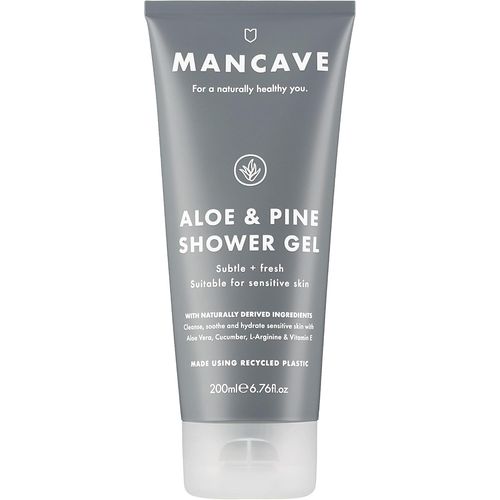 Kal-Gel Douche Aloe Vera Et Pin 200 Ml Gel Douche Hommes, Gel Douche Peaux Sensibles, Sans Sulfate, Naturel, Vegan, Tube Plastique Recyclé, Fabriqué En Angleterre 