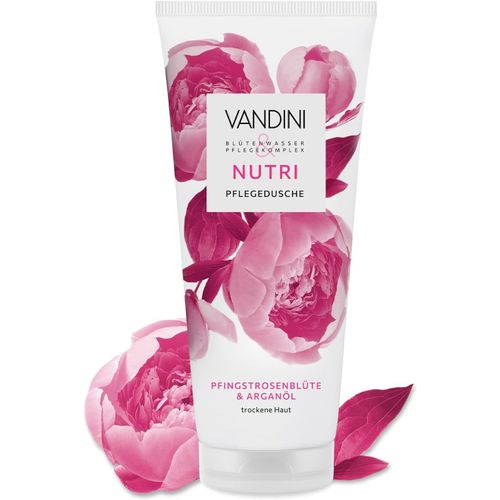 Kal-Nutri Douche De Soin Pour Femme 200 Ml Avec Fleur De Pivoine Et Huile D'argan ¿ Gel Douche Pour Peaux Sèches ¿ Végétalien, Sans Parabène Ni Silicone, Testé Dermatologiquement, Fabriqué En 