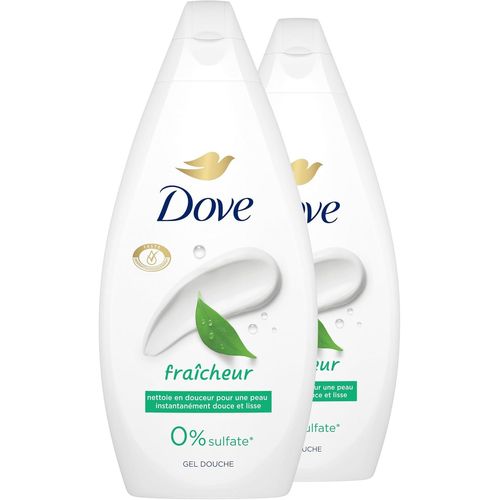 Kal-- Gel Douche - Essentiel Fraîcheur - Nettoie En Douceur Et Adoucit La Peau - Testé Dermatologiquement - 0% Sulfate (Lot Promo De 2x 450ml) 