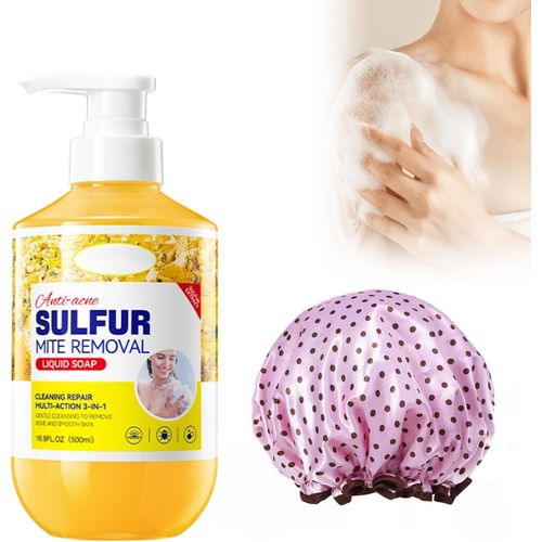 Kal-06 500ml Gel Douche Et Bain, Gel Douche Hydratant Naturel, Gel Douche Hydratant Et Nourrissant, Convient À Tous Les Types De Peau, Pour Les Peaux Sèches Et Sensibles. 