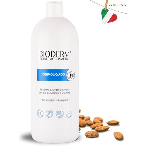 Kal-Bioderm Dermoliquido - Gel Douche Dermoprotecteur Peaux Sensibles - Pour Toute La Famille, De Nourrisson A Personnes Âgées - Convient À L'hygiène Intime Quotidienne Des Femmes Et Des Hommes - 100 