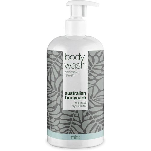 KAL-Body Wash Menthe (500 Ml) | Savon Pour Un Soin Quotidien Des Boutons, Teigne, Champignons, Odeur Corporelle, Pied & Pieds D'Athlète | À L¿Huile D¿Arbre À Thé Et À La Menthe