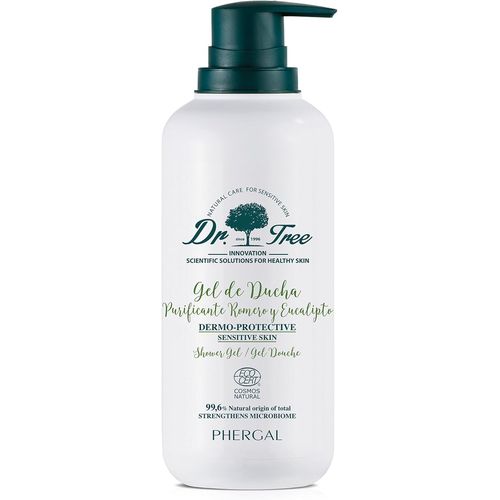 Kal-- Gel Douche Purifiant Dermo-Protecteur - Spécialement Pour Les Peaux Sensibles Ou À Tendance Atopique Renforce Le Microbiome - 99,6pourcent Ingrédients Naturels Romarin Et Eucalyptus 500 Ml 