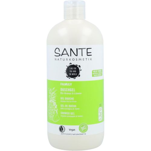 Kal-Gel Douche Rafraîchissant Au Parfum D'agrumes, Soin Douche Hydratant Pour Une Peau Souple En Taille Avantageuse, Avec Ananas Bio Et Citron Vert, Gel Douche Familial, 1 X 500 Ml 