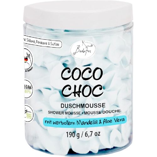 Kal-Mousse De Douche Coco Choc - 190 G - Douche De Soin À L'huile D'amande Précieuse Et À L'aloe Vera - Hydratante Intense Comme Substitut De Gel Douche - Parfum Crémeux De Noix De Coco Et 