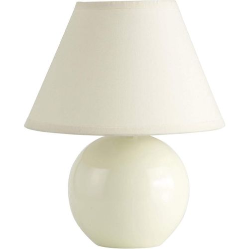 Kal-Lampe De Table Primo Beige/Marron Clair | 1x D45, E14, 40w, Adapté Aux Lampes À Suspension (Non Inclus) | Échelle A ++ À E | Avec Interrupteur À Cordon