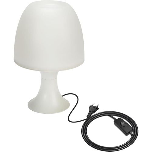 Kal-Mushroom: Lampe De Table Blanche Avec Douille E27