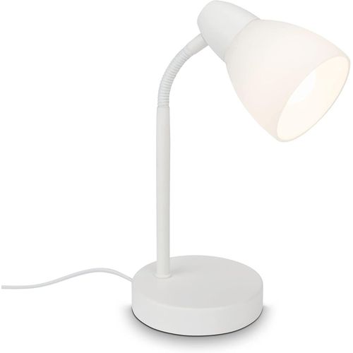Kal-Leuchten - Lampe De Table, Lampe De Table Avec Interrupteur À Câble, 1x E14, Max. 25 Watts, Blanc, 185x300mm (Pxh)