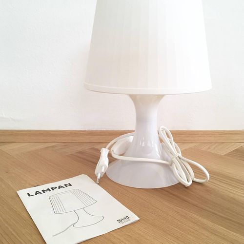 Kal-4054673224566 Lampan Lampe De Table, Plastique, Blanc, 19 X 19 X 15 Cm