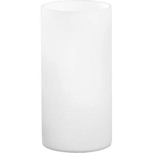 KAL-Lampe De Chevet Geo, Lampe De Table Minimaliste En Verre Opale Mat, Luminaire De Salon Blanc Avec Interrupteur, Douille E14