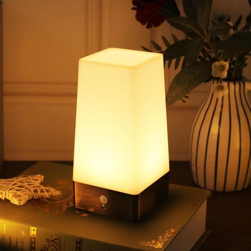 Kal-Lampe De Table, Veilleuse Rétro Led, Lampe De Chevet Avec Capteur De