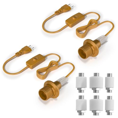 Kal-Diy Douille De Lampe Pour Bouteille E27 Avec Interrupteur Et Prise Adaptateur Pour Bouteille, Lampe Adaptateur Pour Bouteille, Kit Adaptateur Pour Lampe De Table Pour Bouteille De Vin Diy