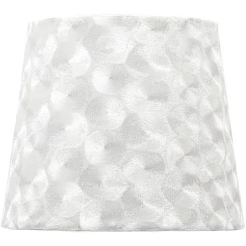 Kal-Abat-Jour En Tissu Blanc Nacre, Dimensions De 15 X 8 X 12 Cm, Idéal Pour Les Lampes, Apporte Élégance Et Douceur À La Lumière
