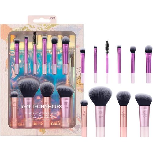 Kal-Kit De Mini-Pinceaux Real Technique Travel Fantasy, Pinceaux De Maquillage Pour Fard À Paupières, Surligneur, Contour,Ensemble De 11 Pièces