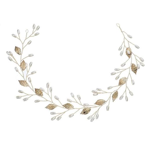 Kal-Fleur Couronne Bandeau Bijoux De Cheveux De Mariage Or Accessoires Pour Mariée Demoiselle D'honneur Style11