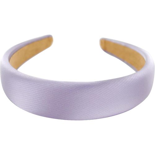 Kal-Hrk2b - Serre-Tête Rembourré En Tissu - Couleur Métallique - Pour Femme - Aspect Métallique - Accessoire De Cheveux - Violet Clair