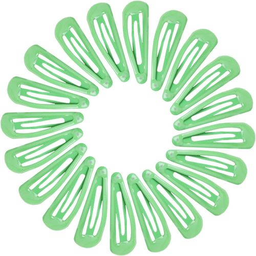 Kal-20pcs 4.8cm Barrettes Pince À Cheveux Clip En Métal, Barrette Cheveux Fille, Snap Barettes Bb En Métal, Femme Snap Clip Barrettes À Cheveux, Enfant Épingle À Cheveux Vert