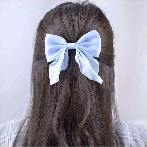 Kal-Pinces À Cheveux Noeud Boho Barrettes Noeud En Satin Barrette En Soie Noeud Papillon Vintage Accessoire De Cheveux Clip Noeud Papillon En Satin Pour Femme Et Fille Coiffure
