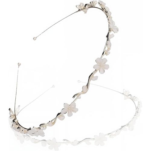 Kal-Bandeaux À Fleurs, Serre Tete Mariage, Accessoires Pour Cheveux Pour Filles De Communion, Serre Tete Femme,Bijoux De Mariée, Pour Robes De Communion,Mariages Et Occasions Spéciales