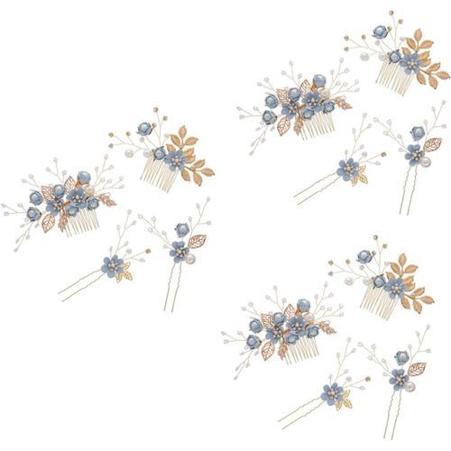 Kal-Ensemble De 12 Peignes À Cheveux En Strass Pour Mariée Accessoires De Coiffure Élégants