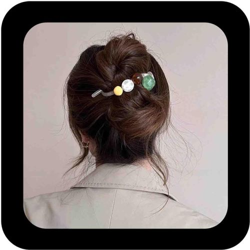 Kal-Pinces À Cheveux En Cristal Banane Pinces À Cheveux Or Cz Barrette Cheveux Style Français Barrette Cheveux Cz Épingle À Cheveux Accessoires Décoratifs Pour Cheveux Bijoux Pour Femmes(Or)