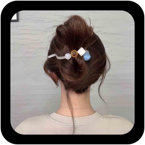 Kal-Pinces À Cheveux En Cristal Banane Pinces À Cheveux Or Cz Barrette Cheveux Style Français Barrette Cheveux Cz Épingle À Cheveux Accessoires Décoratifs Pour Cheveux Bijoux Pour Femmes(Or)