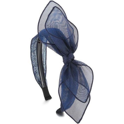 Kal-Hipster Bleu Deux Rangéesdentelle Noeud Papillon Cheveux Cerceau Bandeau Bande Cheveux Couronne - Magnifique
