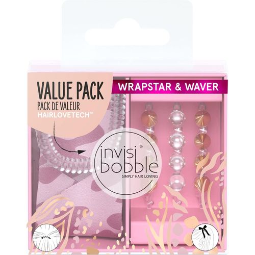 Kal-Duo Wrapstar Chouchou Foulard Léopard Rose X1 & Pince À Cheveux Transparente X3i Chic Accessoire Cheveux Édition Limitée Urban Safari