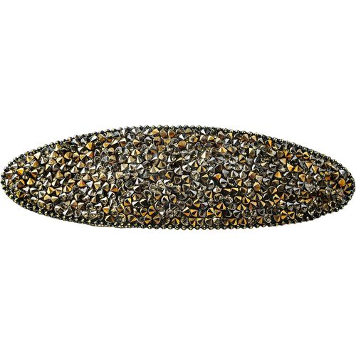 Kal-Barrette À Cheveux Luxueuse Avec Cristaux Couleur : Marron Bijoux Pour Cheveux Pour Femme Dimensions : 2,5 Cm X 8 Cm Pour Tous Types De Cheveux Finition De Qualité Supérieure