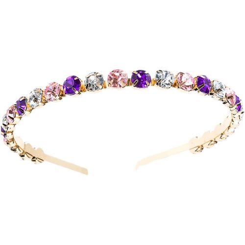 Kal-1pcs Large Bandeau Alice En Strass Paillettes - Accessoires De Cheveux Rembourrés, Cristal Embelli De Perles, Elastique Sans Glissement Headwear Pour Femmes (Crystal5de)