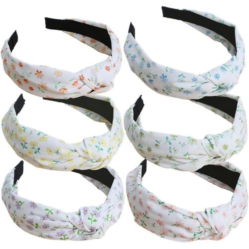 Kal-Bandeaux De Cheveux Pour Femme - Large Bandeau Vintage - Turban Pour Femme - Bandeau Torsadé - Bandeau Élastique Pour Un Usage Quotidien - Yoga - Sport (Xinghua6)