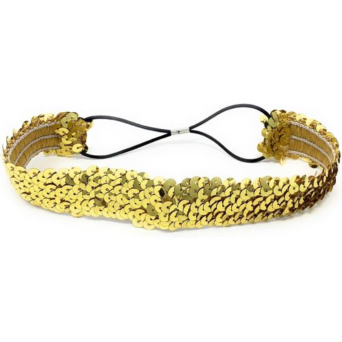 Kal-Bandeau De Déguisement En Polyester À Paillettes Pour Femme Doré 38 X 3 Cm
